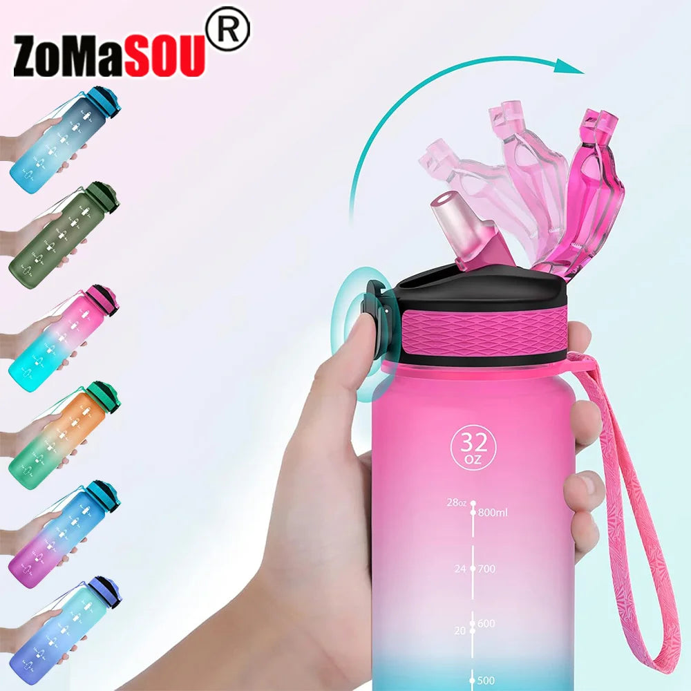 Sports Bottle with Time Scale Gradient