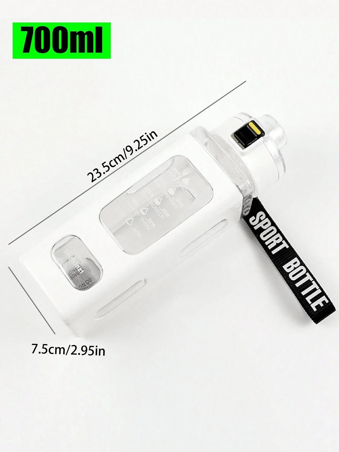 Elegant Sports Bottle with Gradient Scale