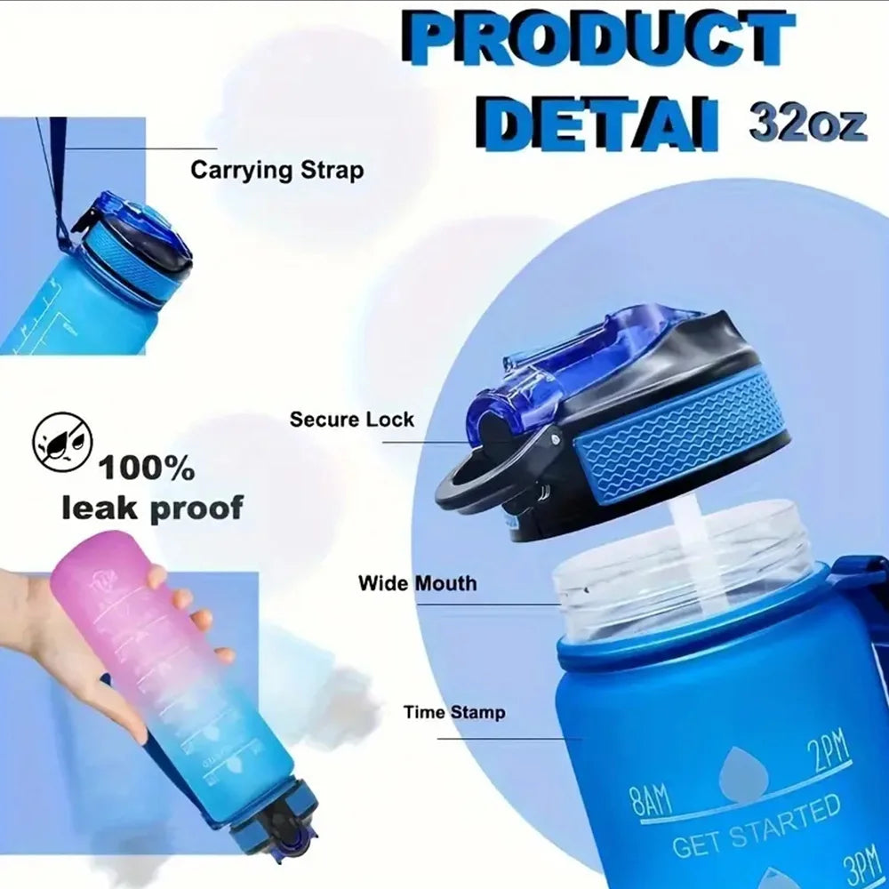 Sports Bottle with Time Scale Gradient