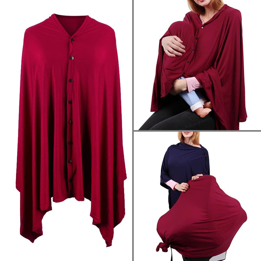Multi-functional Nursing Covers. Soft Baby Stroller Cover, breathable, comfortable fit and Stretchy for Privacy. Can be used in multiple ways. - twobusybodies