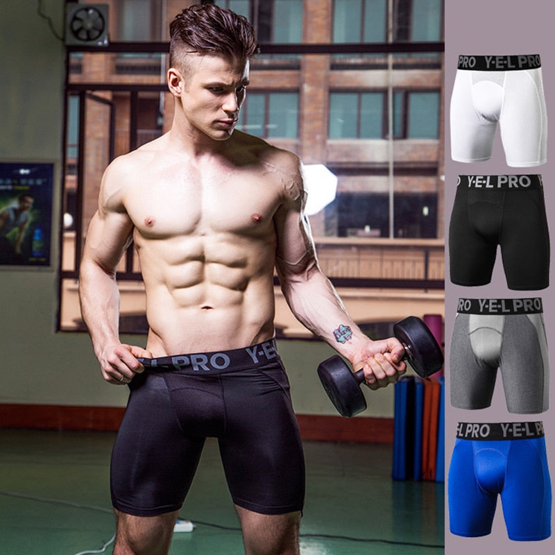 Men Compression Shorts. Sportswear Underwear is made with stretchy, breathable material. Also have six areas of comfortability. - twobusybodies
