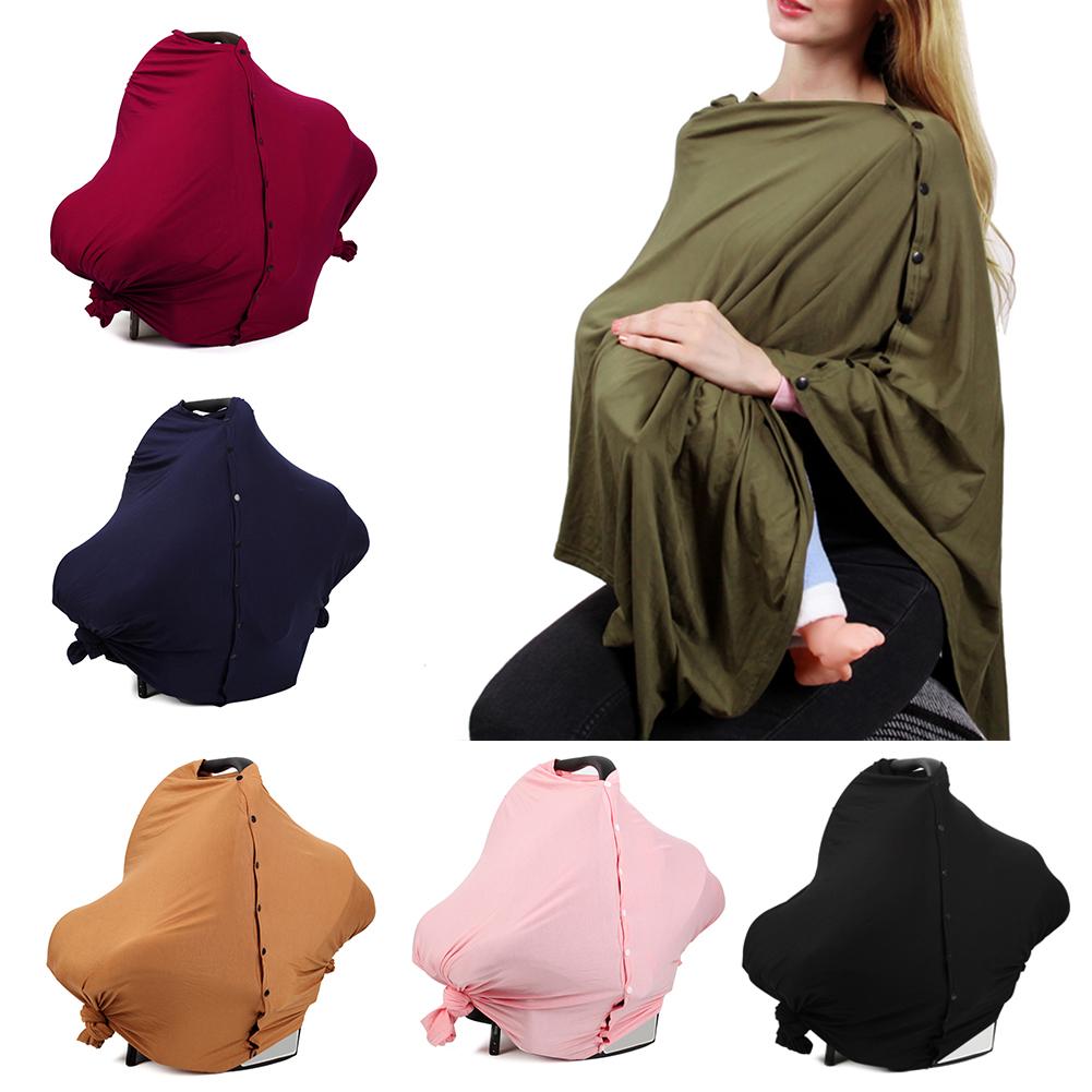 Multi-functional Nursing Covers. Soft Baby Stroller Cover, breathable, comfortable fit and Stretchy for Privacy. Can be used in multiple ways. - twobusybodies