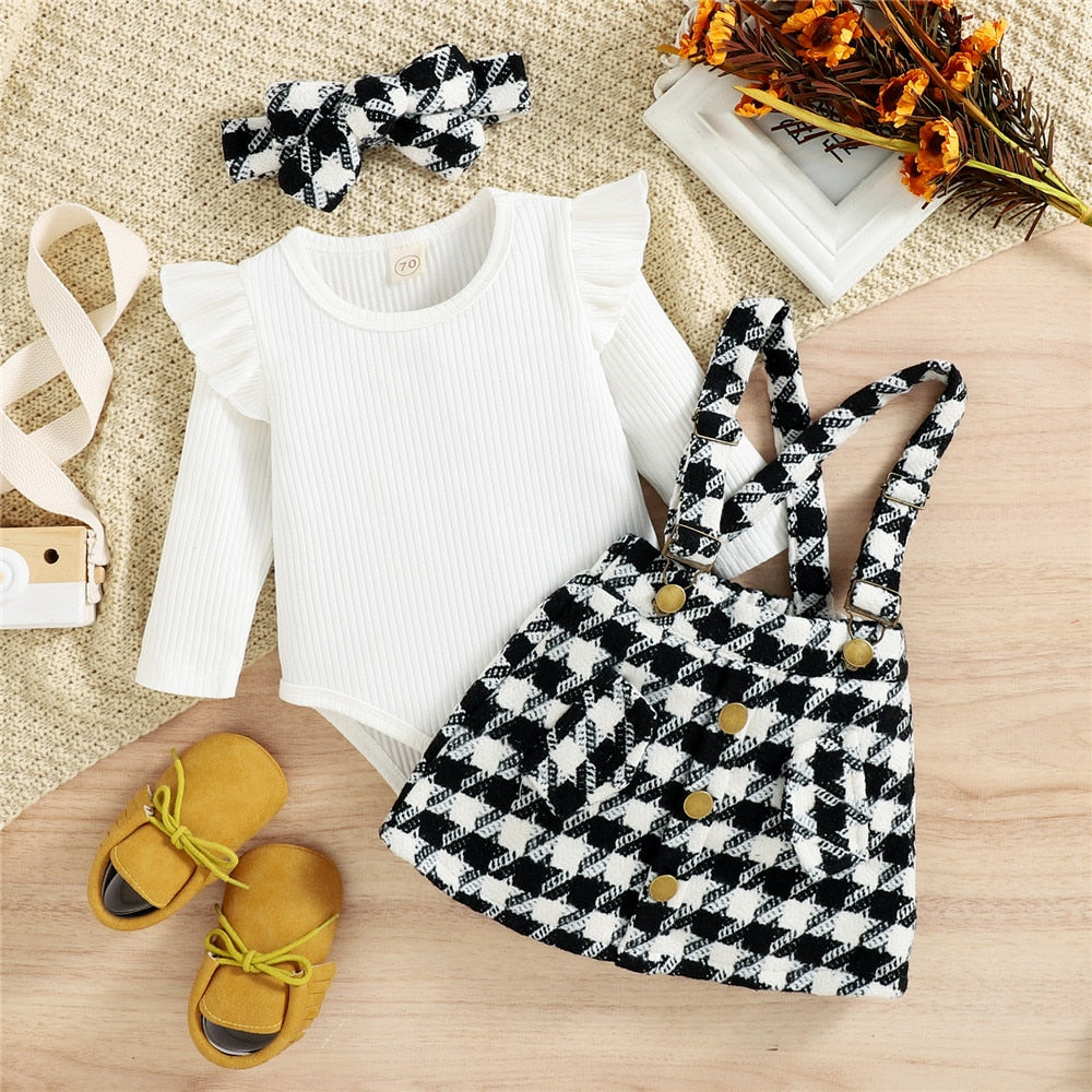 Autumn/Winter Girls Ruffles Long Sleeve Knitted Dresses