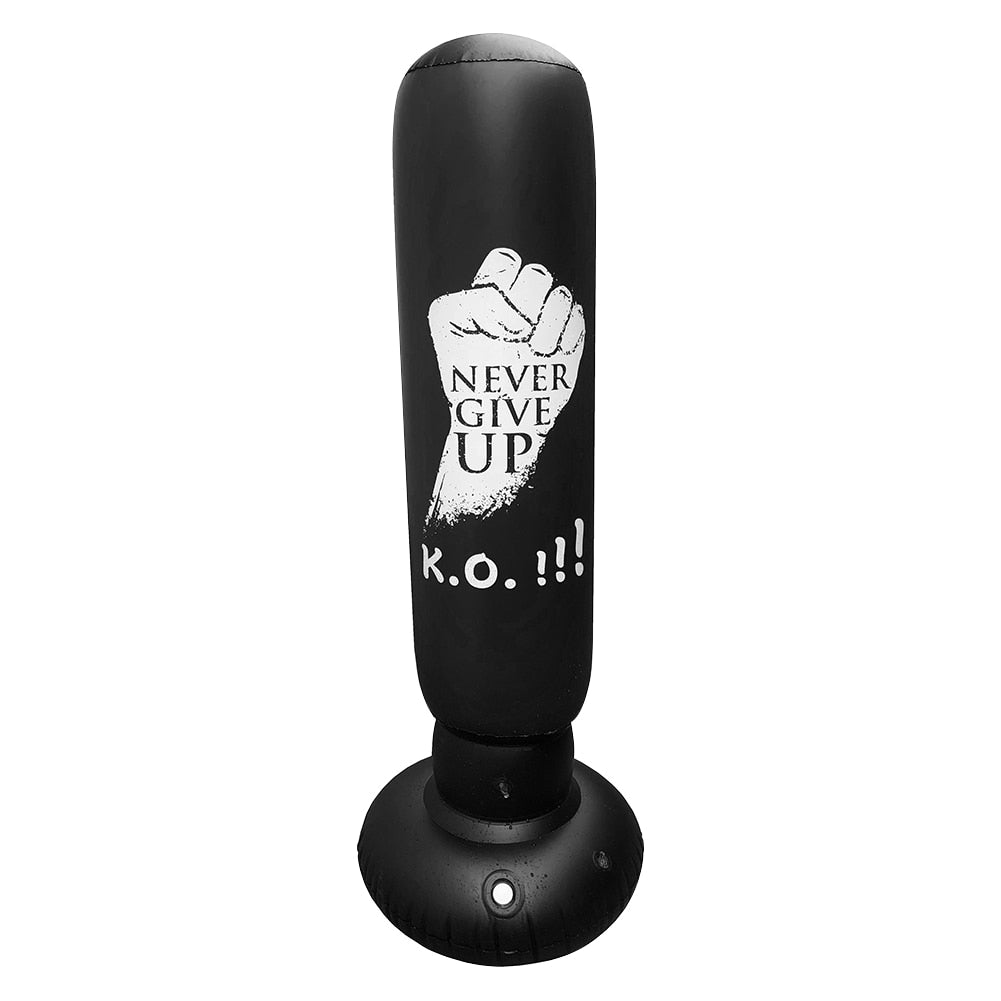 1.2/1.6M Inflatable Boxing Punching Bag for Adults/Children alike. Sandbag, Column Target, and a Stress Reliever. - twobusybodies