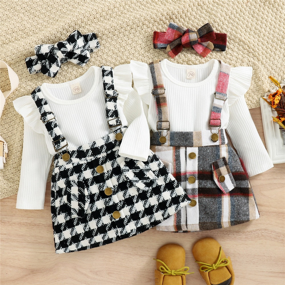Autumn/Winter Girls Ruffles Long Sleeve Knitted Dresses