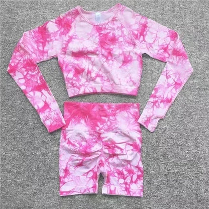 Seamless Tie-Dyed Yoga Sets