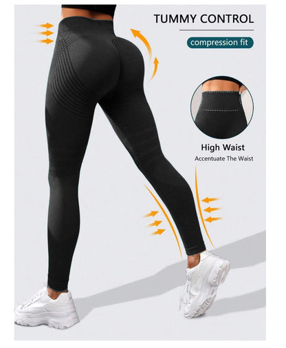 3-Piece Sexy Hip Lift Yoga Pants