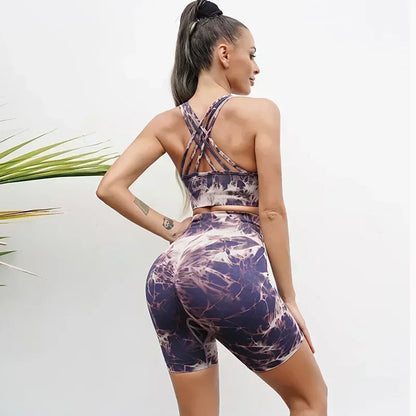 Seamless Tie-Dyed Yoga Sets