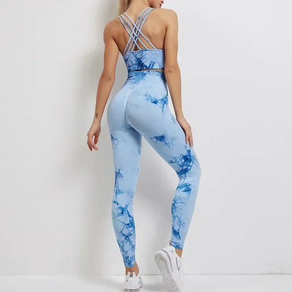 Seamless Tie-Dyed Yoga Sets