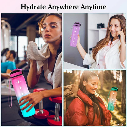 Sports Bottle with Time Scale Gradient