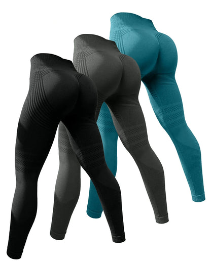 3-Piece Sexy Hip Lift Yoga Pants
