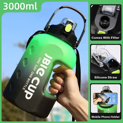 3 Liter Large Capacity Water Bottle