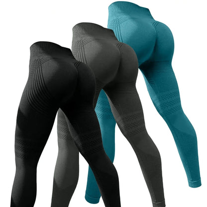 3-Piece Sexy Hip Lift Yoga Pants