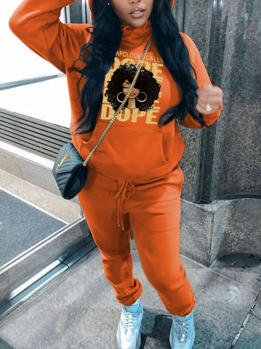 Graphic Design Tracksuit Set
